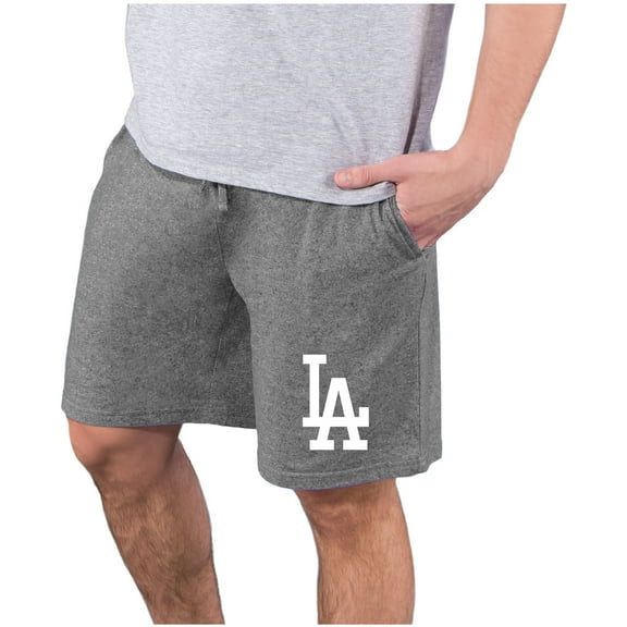 Men's Concepts Sport  Charcoal Los Angeles Dodgers Quest Knit Jam Shorts