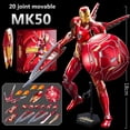 thumbnail image 3 of ZD Toys Marvel Iron Man Mark 3 figuras de acción de Anime, superhéroe, 7 pulgadas, modelo móvil articulado, juguetes para niños, regalo, 3 of 5
