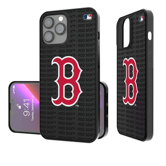 Boston Red Sox iPhone Text Backdrop Design Bump Case