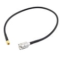 thumbnail image 1 of SMA Male to UHF Female Connector Pigtail Cable Black 40cm Long, 1 of 2