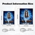 thumbnail image 3 of Sleepwish Horse Blanket, Blue Sherpa Throw Blanket for Couch Sofa Galaxy Horse Themed Throw Blanket for Decor, 60x80", 3 of 7