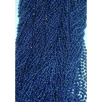 72 Blue Mardi Gras Gra Beads Necklaces Party Favors 6 Dozen Lot