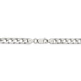 thumbnail image 3 of Chaîne Gourmette Ouverte Polie en Argent Sterling 6,25 mm (Poids : 12,32 Grammes, Longueur : 8 Pouces), 3 of 4