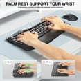 thumbnail image 4 of Teclado y mouse inalámbricos RECCAZR ergonómicos 2.4G, alcance de 10 m, 4 of 9
