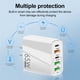 thumbnail image 5 of Accesorios de carga rápida de 5 puertos Adaptador de cargador de teléfono de 65 W para Xiaomi iPhone 14, 5 of 5