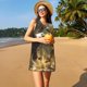 thumbnail image 3 of Fotbe Dinosaur Bald Eagle Vestido de Verano sin Mangas para Mujer – Vestido Midi Línea A, Estilo Camiseta Floral, Vestido Playero Casual y Fluido, 3 of 7