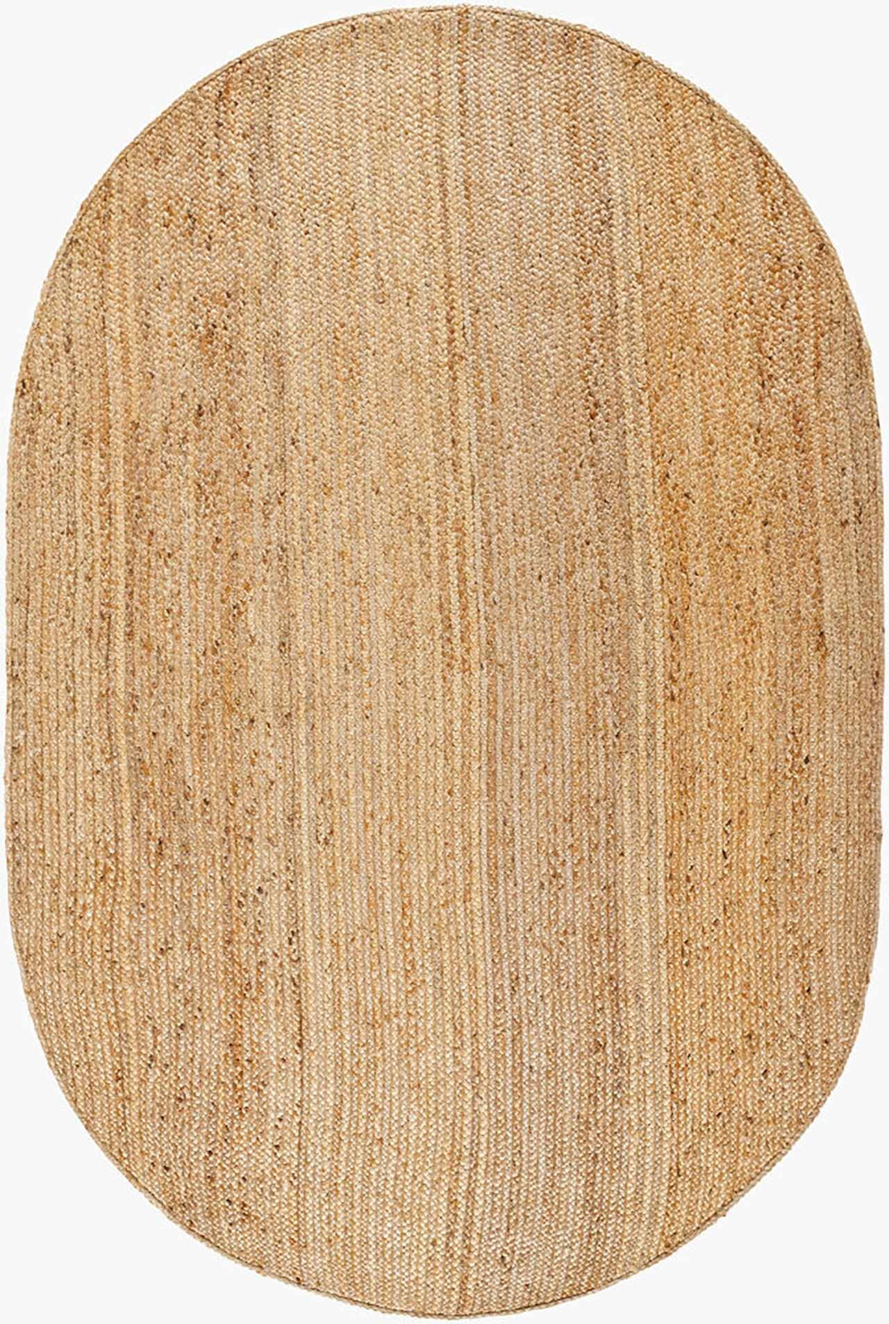Hauteloom Shippagan Sea Grass Jute Rug - Natural Fiber Area Rug - Natural Farmhouse Look Carpet - Rattan Wicker Look Carpet - Brown, Light Beige, Cream - 8' Round