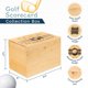 thumbnail image 4 of Caja organizadora de tarjetas de puntuación de golf CYPRESS SUNRISE de madera de arce, 4 of 9