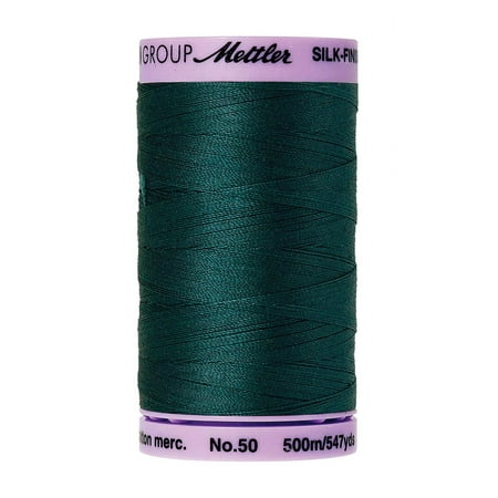Silk-Finish Solid Cotton Thread, 547 yd/500m, Spruce, Both solids and multi's are perfect for all your quilting, sewing and long arm cotton needs By