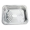 thumbnail image 3 of Genuine Joe Half-size Disposable Aluminum Pan 4 quart 0.50" Diameter Pan - Aluminum - Cooking, Serving - Disposable - Silver - 100 Piece(s) / Carton, 3 of 7