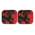 thumbnail image 4 of Picia Red And Black Abstract Skull 2 Piece Car Windshield Sun Shade Foldable | Foldable Sun Shield for Front Window Blocks UV Rays and Keeps Your Vehicle Cool-Medium, 4 of 7