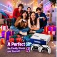 thumbnail image 4 of 2026 Game Console, 128GB, 4K Plug and Play TV Gaming System with 2 Wireless Controllers for Family Entertainment, 4 of 7
