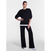 Athletic Works Womens Fleece Sweatshirt with Long Sleeves, Sizes XS-L