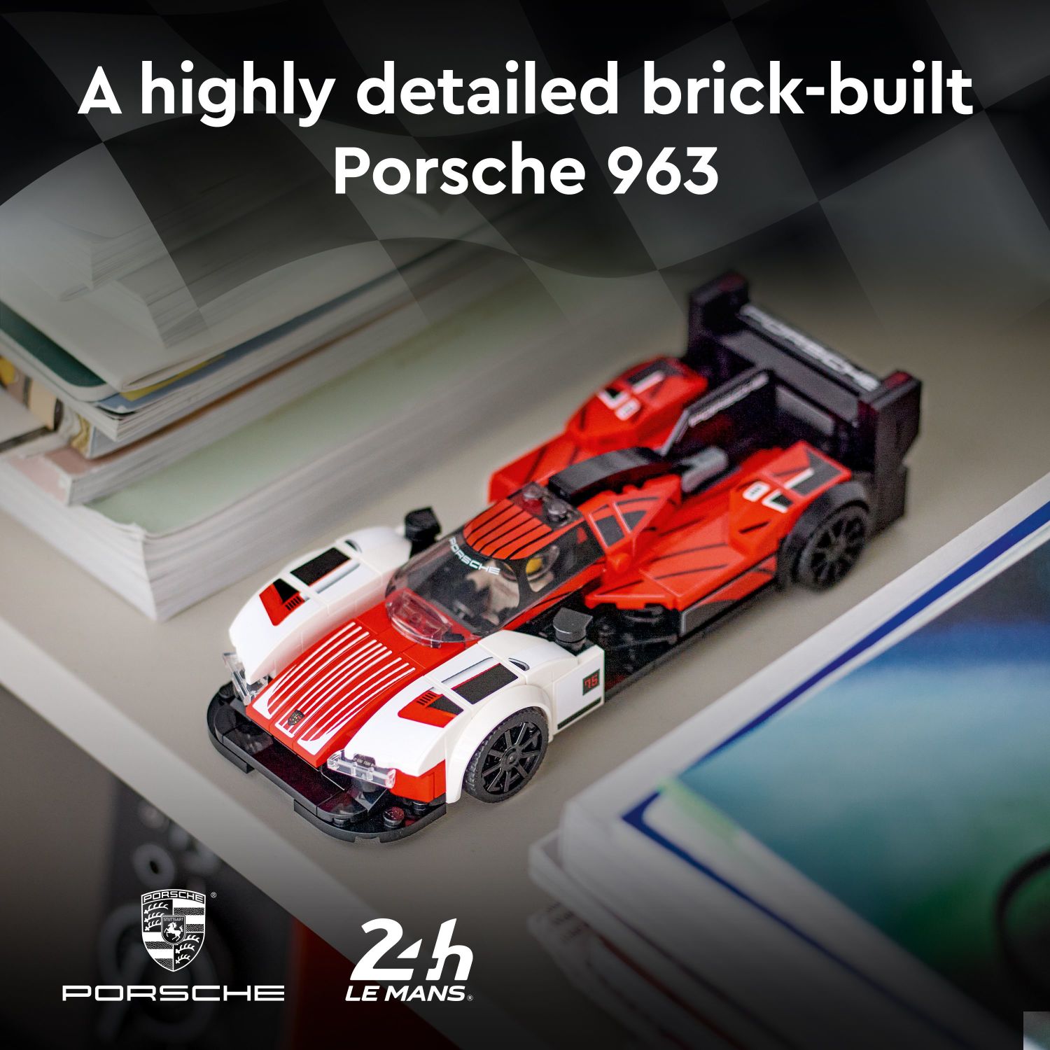LEGO Speed Champions Porsche 963 76916, Model Car Building