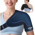 thumbnail image 1 of WWS-Shoulder Ice Pack Wrap for Rotator Cuff and Arm, Reusable Double-Layer Gel Cold Wrap with Compression for Targeted Area, Easy to Put On & Take Off, Flexible Fit for Men & Women, Medium, 1 of 4