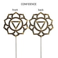 thumbnail image 2 of Vivaterra Chakra Symbol Garden Stake (Confidence) Metal 11" Diameter 17"H, 2 of 5