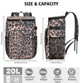 thumbnail image 3 of Travel Cooler Bag - Leopard Print Pattern Camping Beer Cooler Backpack with Bottle Opener- Waterproof Insulated Picnic Backpacks - Cooler Bag for Beach, 3 of 6