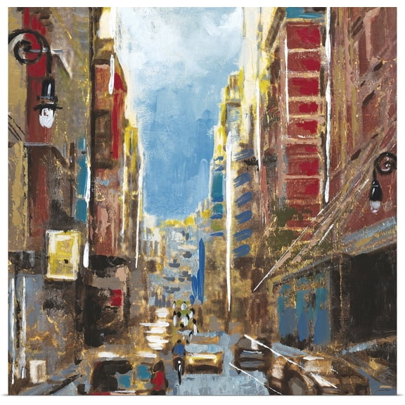 Great BIG Canvas | Rolled Liz Jardine Poster Print entitled Bright Lights, Big City I