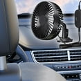 thumbnail image 6 of Kuntesetty USB Car Cooling Fan Air Circulation Fan Compact Universal Portable Rotatable 12V Black, 6 of 9