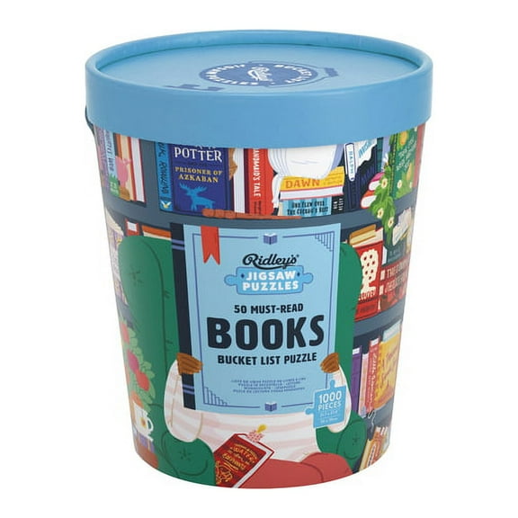Ridley's 50 Must-Read Books of the World Bucket List Jigsaw Puzzles, 1000 Piece