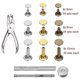 thumbnail image 4 of Rivets for Leather, 300 Sets Double Cap Rivets 3 Sizes, 4 of 5