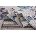 thumbnail image 3 of DBOZE Elegant Damask Reversible Quilt Set, 3-Piece, Soft Cotton Bedding Set, Queen, 3 of 8