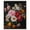 Silver Frame, variant on Violet Vignette II Canvas Dark Elegant Florals by Art Remedy, Black Frame, 16 x 20