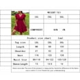 thumbnail image 6 of AURA Plus Size Womens Wine Red V Neck Ruffle Sleeve Midi Dress A Line Cape Fit Elegant Bridesmaid Spring, 6 of 6