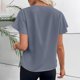 thumbnail image 3 of Camisetas de Mujer Suelto Ajuste Cuello Casual Lindo Impreso Suelto Blusa de Verano de las Señoras Superior, Tops de Verano de las Mujeres Suelto Ajuste, 3 of 6