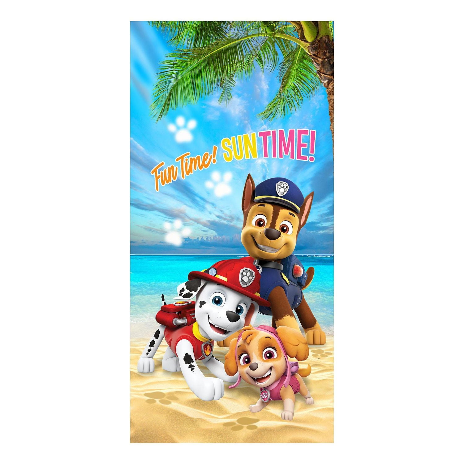 Paw Patrol "Go Team Paw" Beach Towel, Paw Patrol Beach Towel