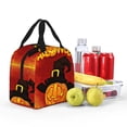 thumbnail image 4 of Pofeuu Halloween Pumpkin Print Lunch Bag Lunch Box Large Capacity Insulated Lunch Bag for Adult, Leakproof Reusable Lunch Tote Bags for Work, 4 of 5