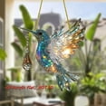 thumbnail image 6 of Hummingbird Ornament Decor Figurines Acrylic Hanging Hummingbirds Crystal Suncatcher Bird Figurine for Home Decorative Tree Ornaments Charm Humingbird Party Decorations Shiny Hanging, 6 of 6