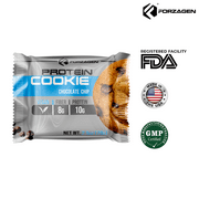 Forzagen Vegan Protein Cookies -10g Protein | All Natural No Artificial Sweeteners | Vegan Snacks Fresh Baked | Chocolate chip Cookies high Protein Snacks | 12 Cookies Pack