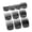 black, variant on Hair Clipper Guard Set Universal Snap-On Guide Combs for Hair Clippers Durable ABS Plastic with Stainless Steel Clips Multiple Sizes for Precise Cutting