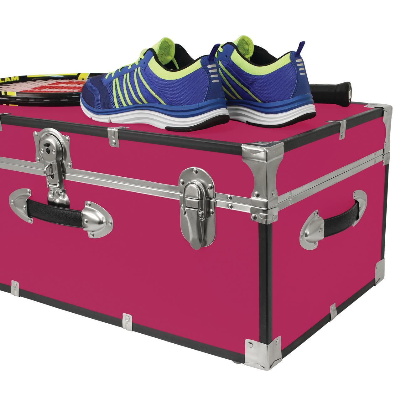 Pink Seward Trunk Wheeled Footlocker Pink Seward Trunk Wheeled Footlocker