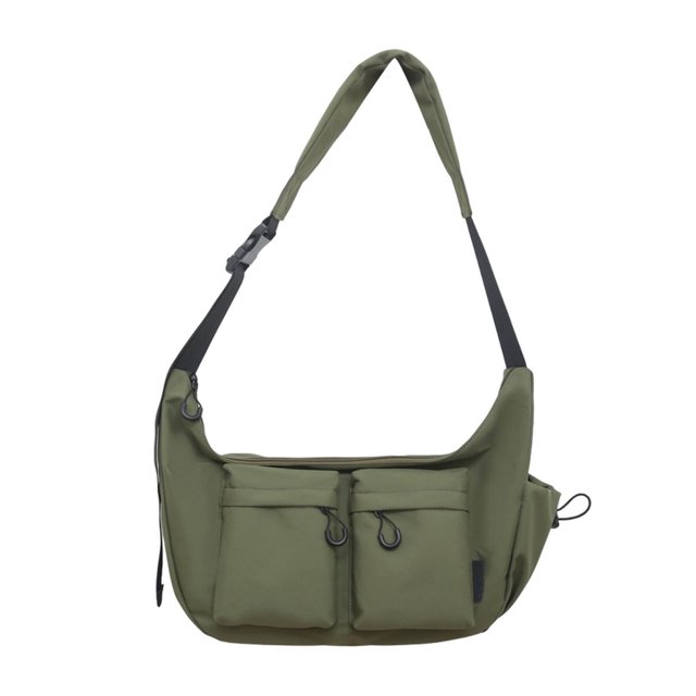Bolso De Mensajero De Gran Capacidad Bolso bandolera de lona de gran capacidad para mujer, estilo coreano, de nailon, para el trabajo JASKFLY