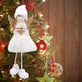 thumbnail image 2 of AUTUMN Christmas Cute Angel Decoration Pendant, Acrylic Flat Christmas Cute Fruit Car Rear Dangle Interior, Handmade Knitted Keychain Charms Bag, Car Decor Accessories (White), 2 of 7