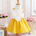 thumbnail image 4 of ATOGUTA Girls' Special Occasion Dresses Sleeveless Summer Dress Kids Casual Loose Beach Princess Dresses Size 2T-8. Yellow, 4 of 5