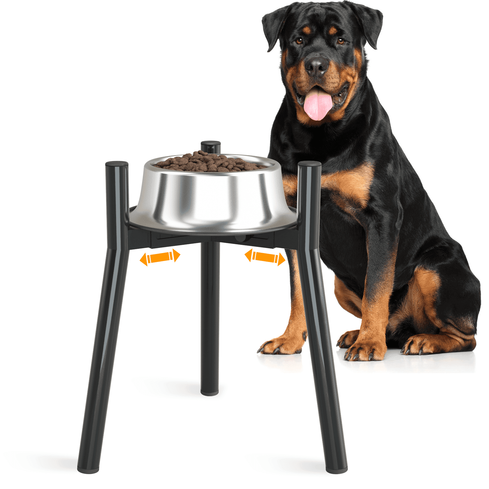 Shainfun Adjustable Elevated Dog Bowl Stand for Large Dogs photo 1