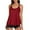 Red, variant on Aofany Tankini Swimsuits for Women Loose Fit Solid Modest 2 Piece Bathing Suits