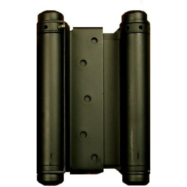 ZQRPCA Double Action Spring Hinge 6 Inch Matte Black, Cafe Door Hinge