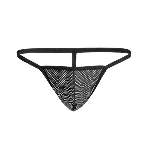 BIZIZA Underwear for Men Plus Size Low Rise T-Back Thongs G-String Sexy ...
