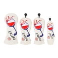 thumbnail image 2 of 4 fundas de cabeza de golf para palos de golf, funda de madera de golf con etiqueta de número intercambiable, protector impermeable para equipo de Copa Blanca DYNWAVEMX Cubierta de la cabeza del palo de golf, 2 of 8