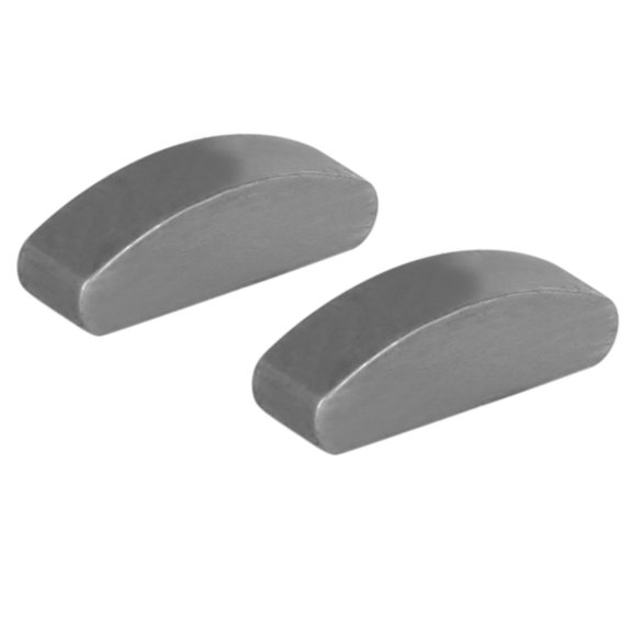 2pcs Engine Crankshaft Lock Semicircular Key Universal Titanium Tone for CG125