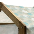 thumbnail image 5 of Abstract Pet House, Rounds with Smaller Dots and Circles Pastel Color Motifs Illustration, Outdoor & Indoor Portable Dog Kennel with Pillow and Cover, 5 Sizes, Tan White and Sky Blue, by Ambesonne, 5 of 5