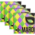 thumbnail image 5 of Coolnut Mardi Gras Cloth Napkins Set of 6, Oversized Washable Reusable Polyester Dinner Table Napkins for Family, Restaurant, Party Decor, 20 x 20 Inch, 5 of 7