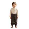 thumbnail image 4 of FYDUU Toddler Boys Casual Jogger Pants for Kids Outdoor Winter Trousers Elastic Waist Comfy Sweatpants with Pockets School Daily Wear Stylish Slacks 3-4 Years, 4 of 5
