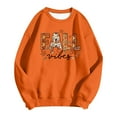 thumbnail image 4 of KHONTS Fall Sweatshirts for Women Autumn Graphic Printed Pullover Tops Long Sleeve Casual Fashion T Shirts Orange XL, 4 of 4