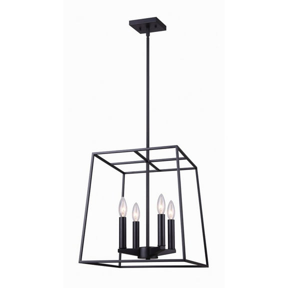 ICH763A04BK14 Canarm Inc Wexford - 4 Light Chandelier-65.38 Inches Tall and 14 Inches Wide