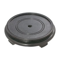 B&P Lamp® 6 Inch Top Inset Diameter Oriental Wooden Base, Waxed Rosewood Finish